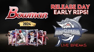 05/08/2024 ~ LIVE BASEBALL CARD BREAKS 2024 BOWMAN RELEASE DAY BREAKS WITH CHOMPS!