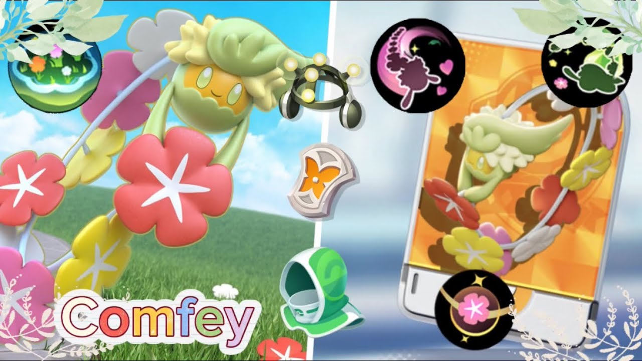 Review pokemon Comfey trong Pokemon unite - YouTube