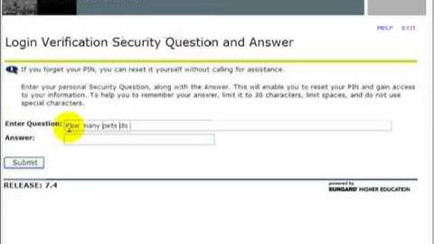 Entering Self-Service Banner