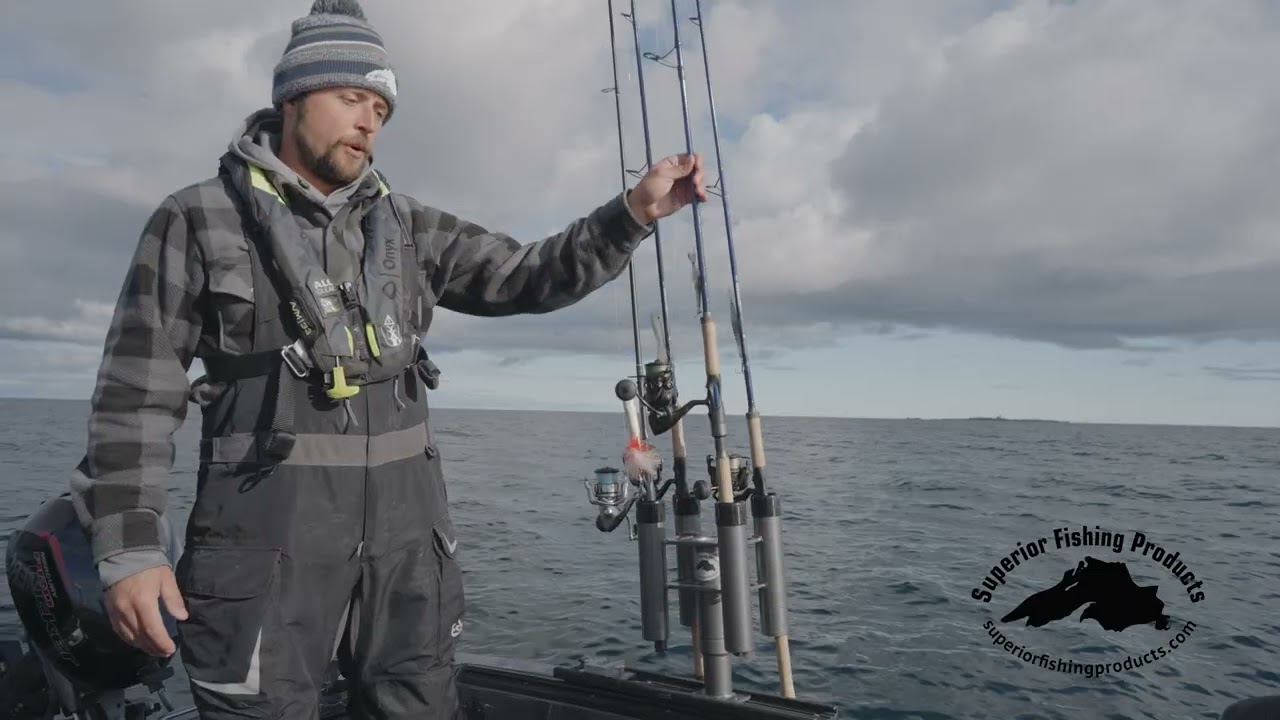 4 Place Rod Rack (w/ Track Mount Base) | Superior Fishing Products