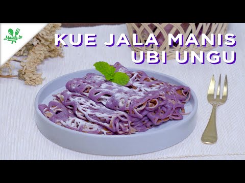 KUE JALA (JARING LABA-LABA) MANIS UBI UNGU