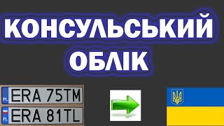 На польській машині в Україну інструкція. Консульський облік. Польща