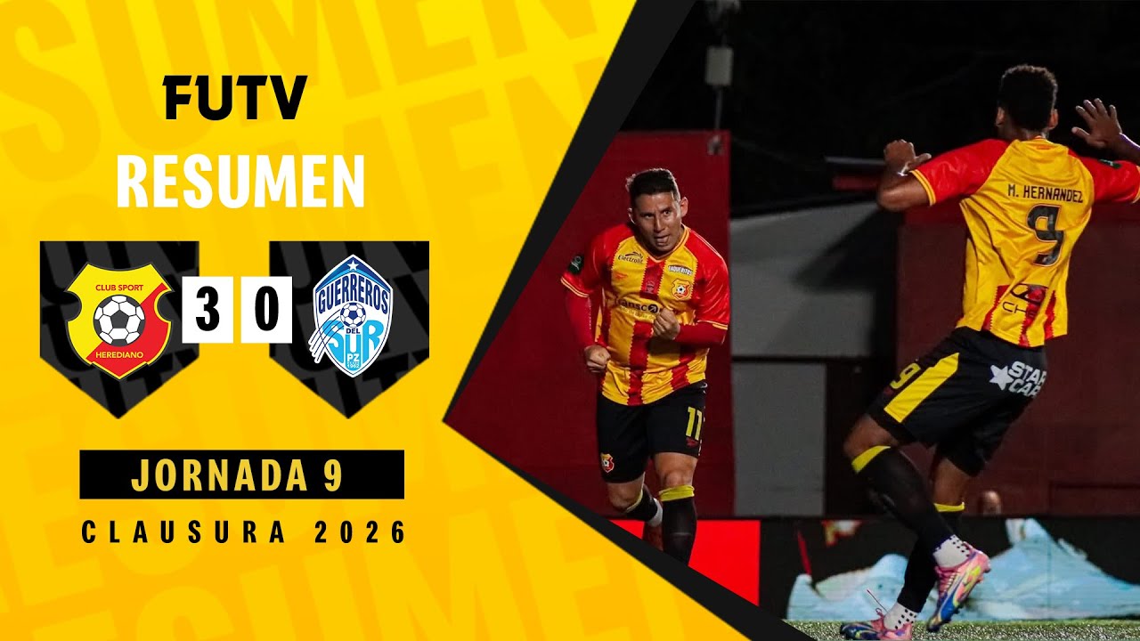 Resumen: Herediano 3-0 Pérez Zeledón / Clausura 2026