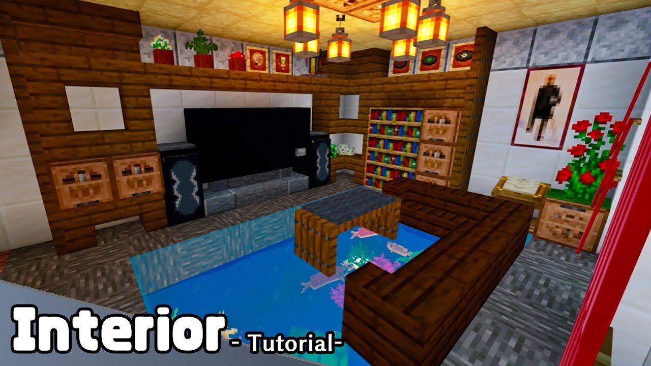Minecraft Modern House Interior Tutorial How To Build In Minecraft Youtube