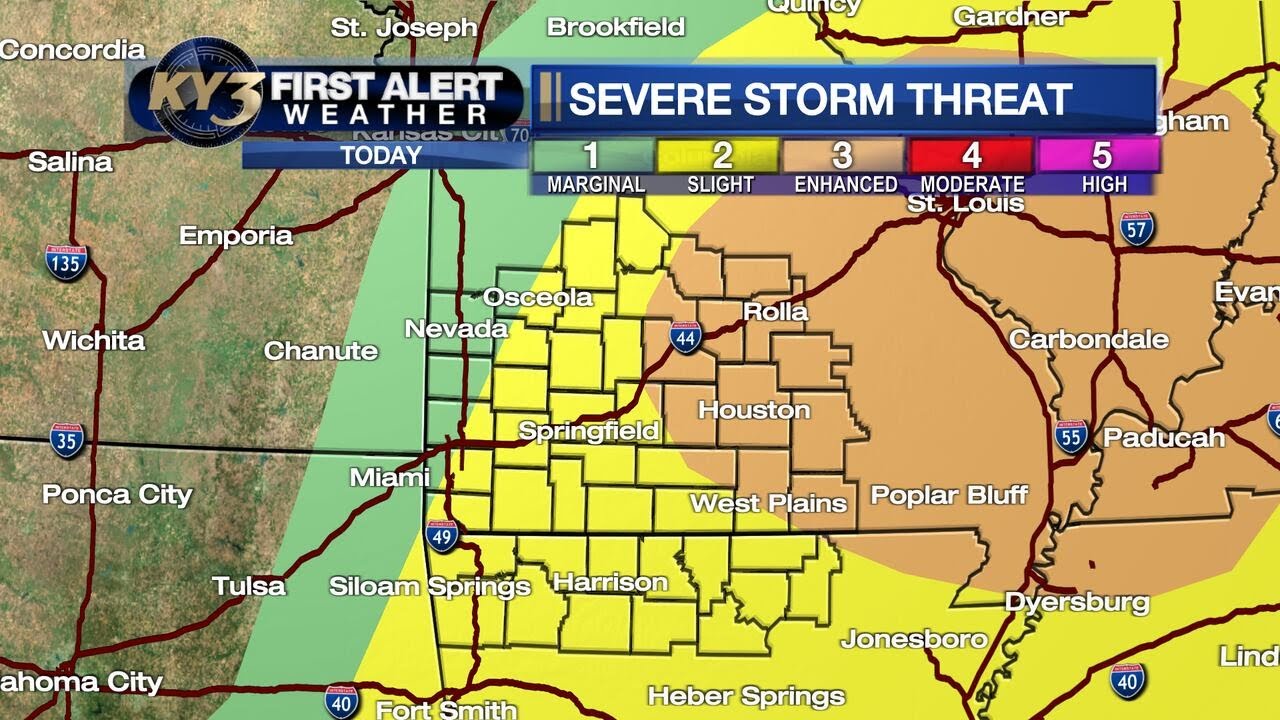 Severe storms expected today - YouTube