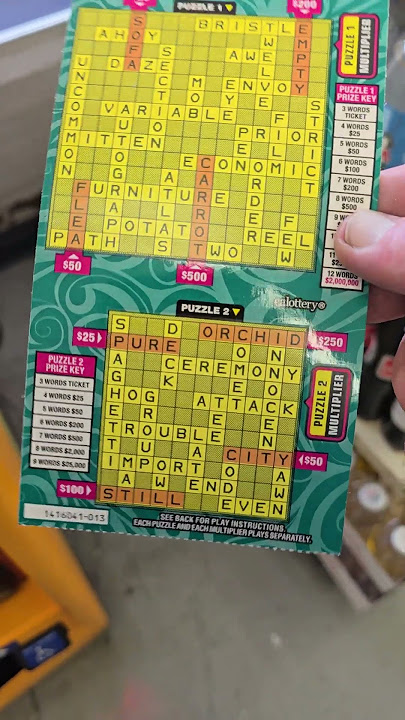 lottery scratcher ticket 13 beautiful hit #lottery #lotterytickets #lotto