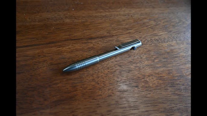 Big Idea Design Slim Bolt Action Pen (Titanium Stonewashed)