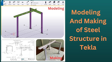 Modeling & Making of Steel Structure | Tekla Structures | BIMINDC | Tamil