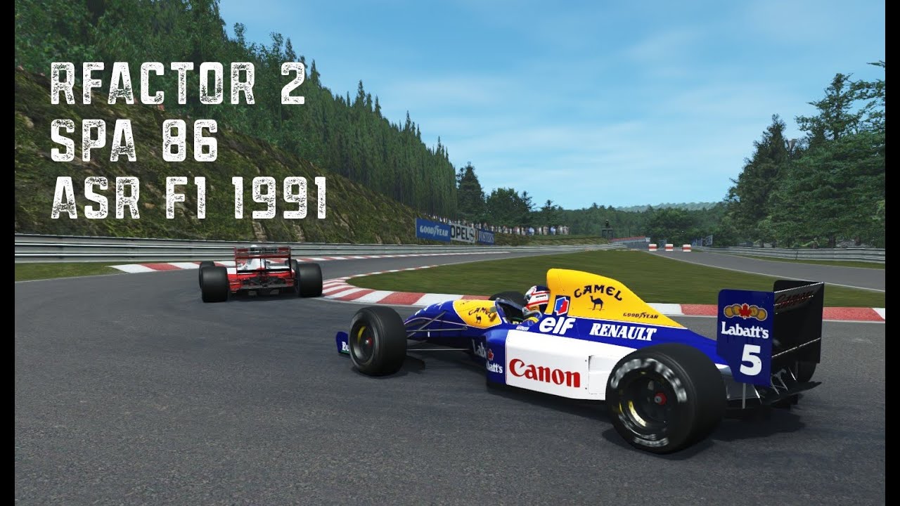 rFactor 2 - F1 Williams 1991 - Spa '86 20 min race - with setup
