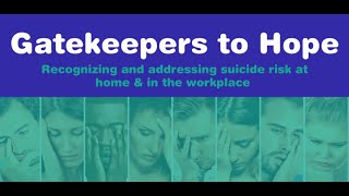 Gatekeepers to Hope Webinar