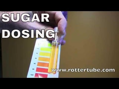 nitrates are zero in saltwater aquarium with sugar dosing