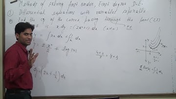 Find the equation of the curve passing through the point (1, 1) whose differential equatio