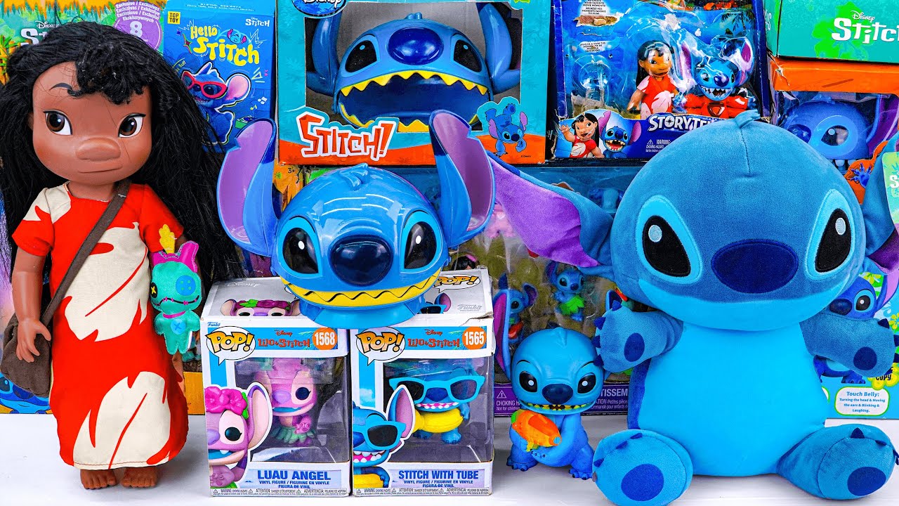 Disney Lilo & Stitch Toy Collection Unboxing Review | Stitch Weighted Plush & Lilo Animator Doll