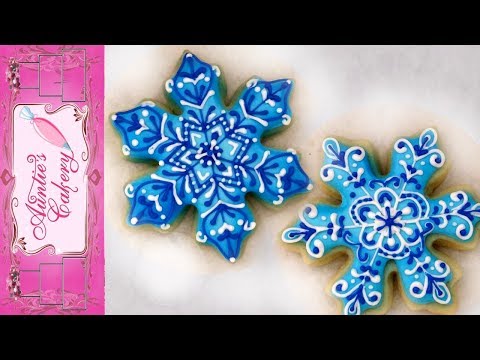 2 Absolutely Stunning Snowflake Cookies