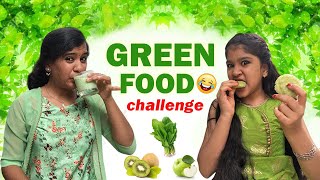 🔥We Ate Only GREEN FOOD for 24 hours || Food Challenge Tamil😋 || Preetha Ammu💞 || Ammu Times ||