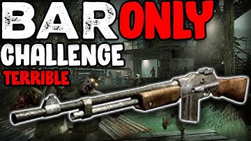 The IMPOSSIBLE BAR ONLY Challenge in ZOMBIES! BAR Room only!