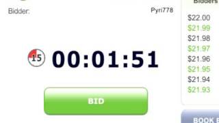 Swoopo video tutorial - Timers (US)
