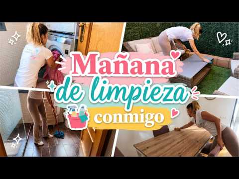 LIMPIANDO LA CASA SIN AGOBIARME 🫧🩷 Una mañana productiva y tranquila 🩷✨