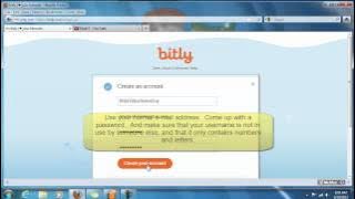 Bit.ly 2 - Setting up a Free Account