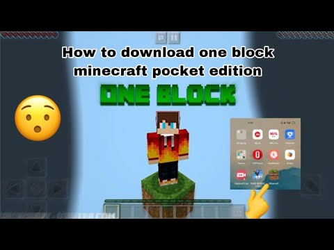how to download one block minecraft pocket edition - YouTube