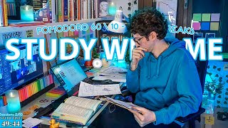 STUDY WITH ME LIVE POMODORO | 12 HOURS STUDY CHALLENGE ✨ Harvard Student, Relaxing Rain Sounds