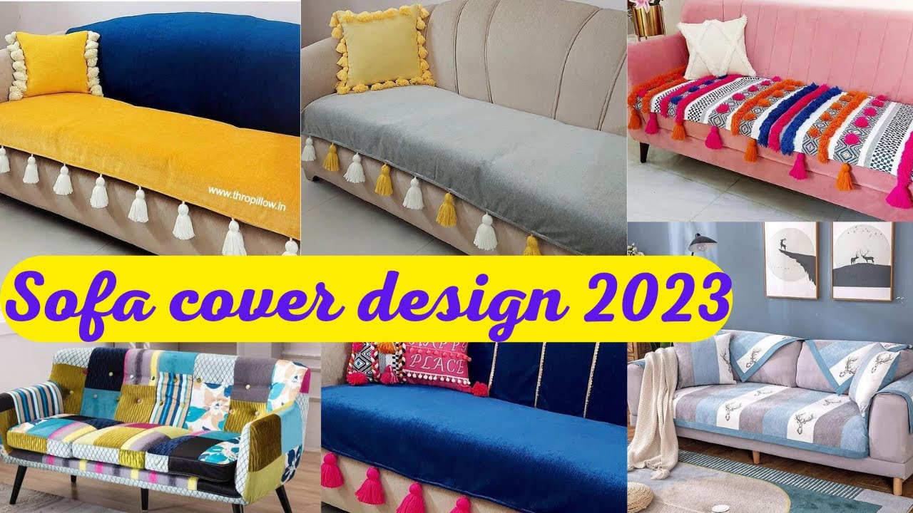 Sofa cover design 2023 / 5 seater sofa cover / sofa slipcovers YouTube