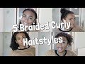 Back to school 5 braided curly hairstyles