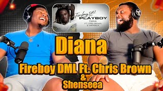 FIREBOY DML & CHRIS BROWN - Diana (Official Visualizer) (feat. SENCEEA) |BROTHERS REACTION!