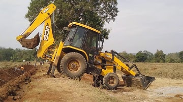 My New Jcb 3dx How to Get Nest Aware Machine Cutting mud and Making New Drain Construction
