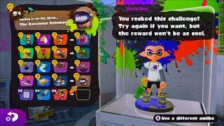 Splatoon - Inkling Boy amiibo - Fourth Row Challenges