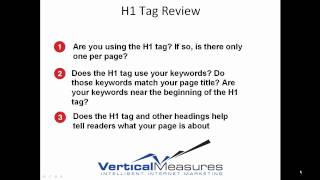Using H1 Tags to Improve Search Engine Ranking