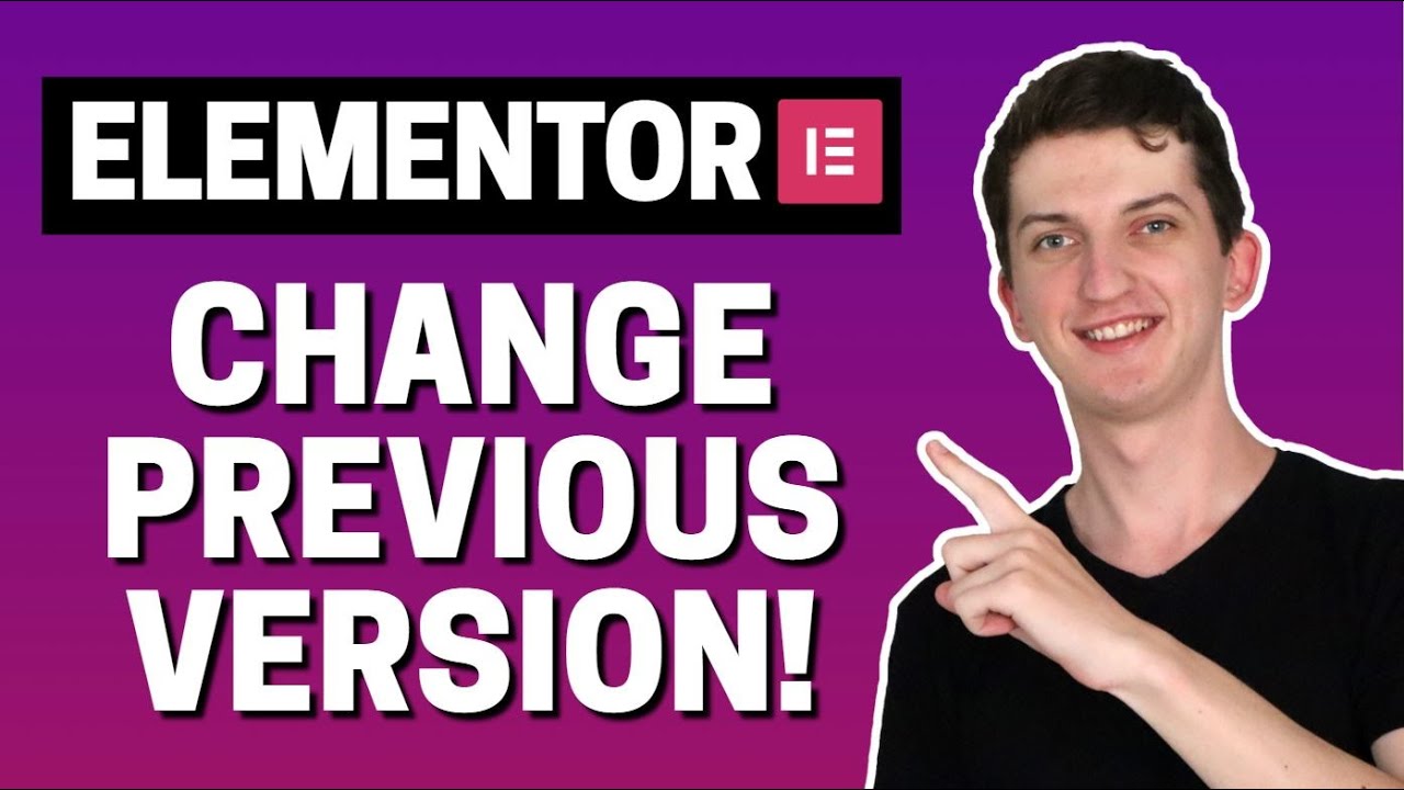 How To Roll Back To Previous Version Of Elementor YouTube How To Roll Back To Previous Version Of Elementor YouTube