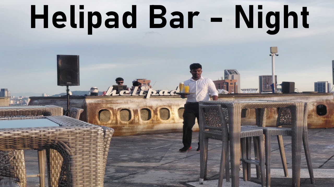 Helipad Rooftop Bar at night - Kuala Lumpur