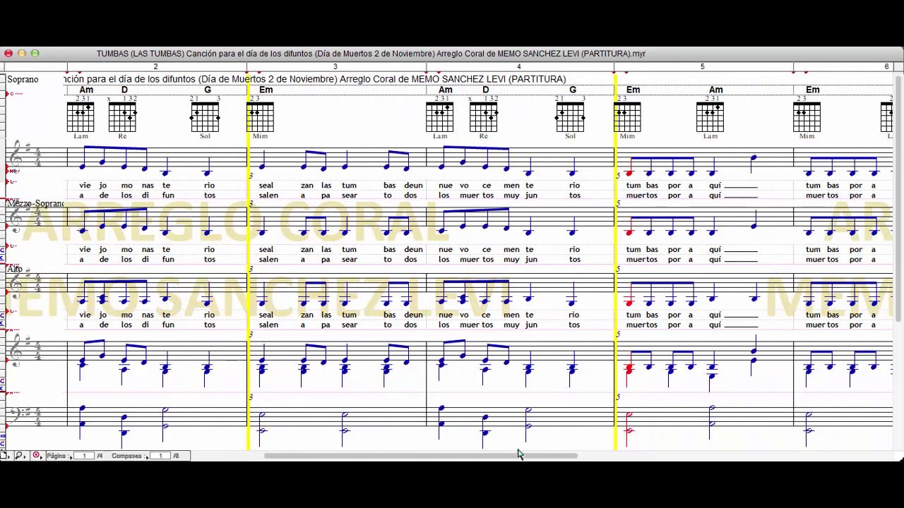 🎶🎹🎤🎸 TUMBAS LAS TUMBAS Canción para los difuntos Coral de MEMO