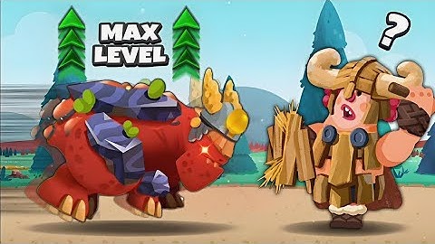 Rocky New Skin Max Level Upgrade Dino Bash 2 Travel Thru Time Gameplay