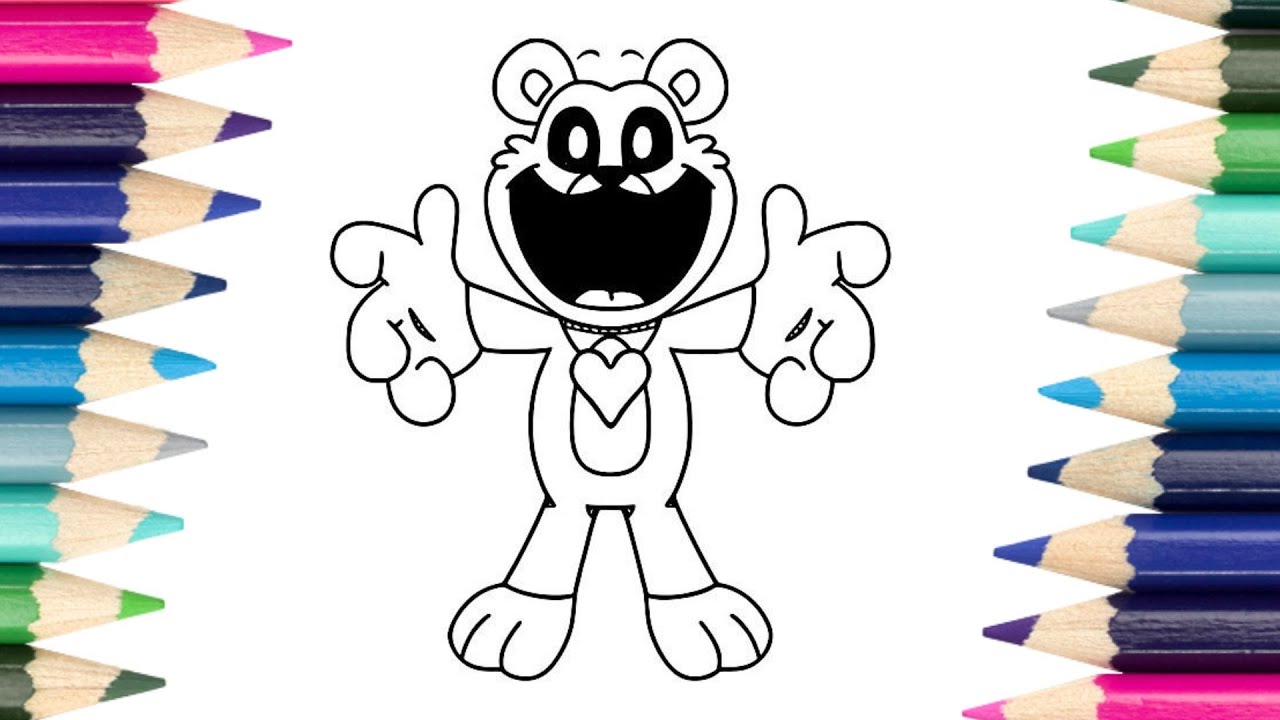 Bobby BearHug from Poppy Playtime/Smiling Critters - Coloring Page ...