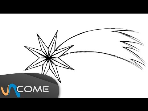 Come Si Disegna Una Stella Di Natale.Come Disegnare Una Stella Cadente Per Natale Youtube