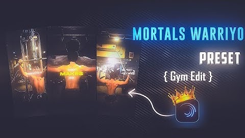 Gym Edit - Mortals Warriyo song 🔥 || ae inspired xml preset || alight motion xml preset ||