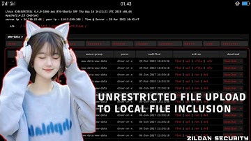 Unrestricted File Upload To Local File Inclusion