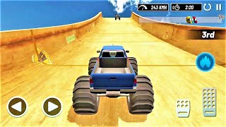 Monster Truck Mega Ramp Extreme Stunts GT Racing - Impossible Car Game - Android Gameplay FHD screenshot 3
