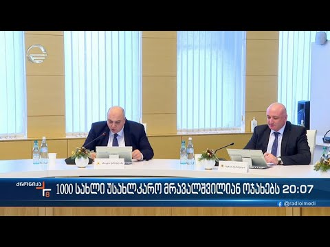 1000 სახლი უსახლკარო მრავალშვილიან ოჯახებს