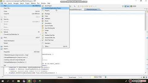 Cara membuat SQLite pada aplikasi Eclipse