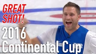 John Morris & Kevin Koe - Final shots for NA win - 2016 World Financial Group Continental Cup