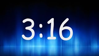 3:16 Minutes Timer / Countdown from 3min 16sec