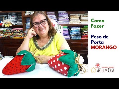 Aprenda a fazer Peso de Porta de Morango!