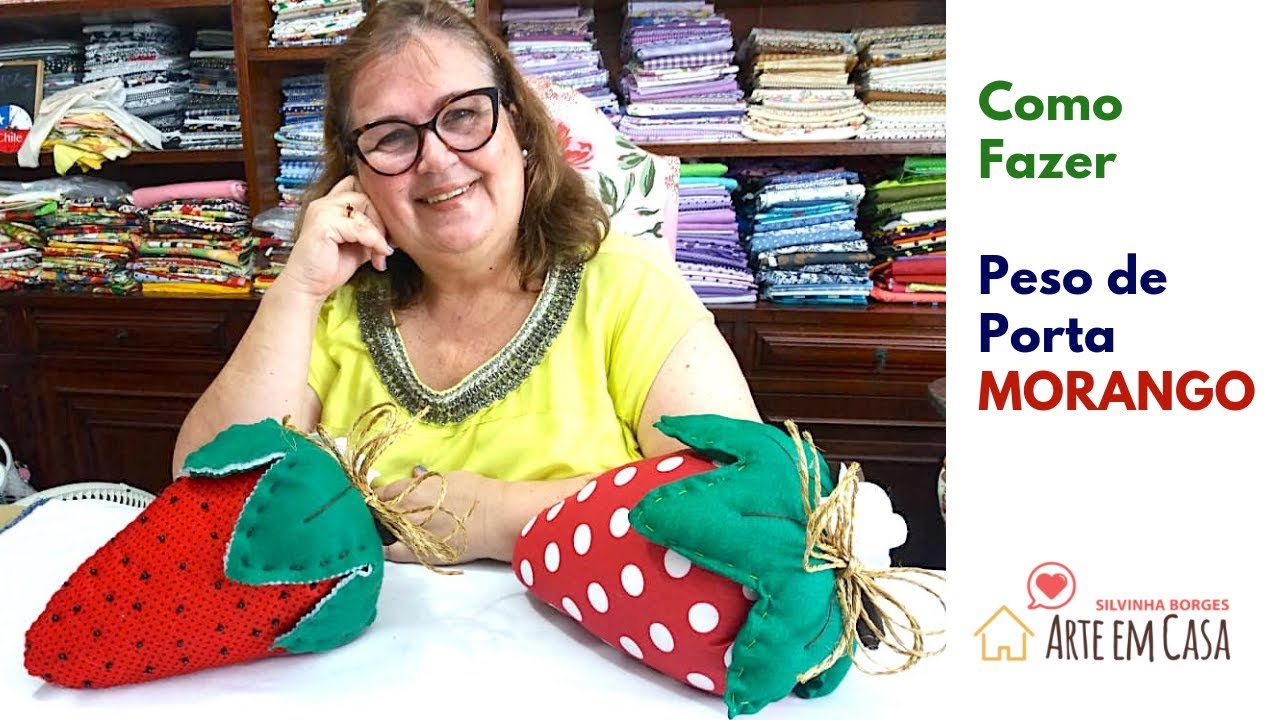 Aprenda a fazer Peso de Porta de Morango!