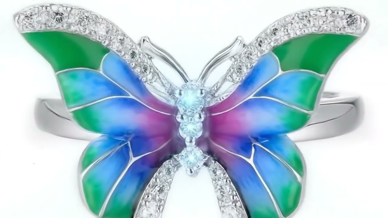 Copper Butterfly Dragon & Serpent Ring | Artisan Symbolic Statement Jewelry (Sizes 6–10)