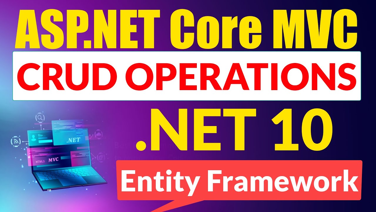 ASP.NET 10 MVC CRUD Operations Tutorial | Entity Framework Core Step by Step in Hindi