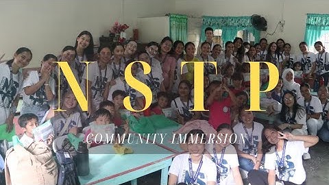 NSTP-CWTS COMMUNITY IMMERSION #nstp
