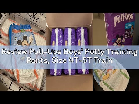 Review Pull-Ups Boys' Potty Training Pants, Size 4T-5T Training Underwear (38-50 lbs), 99 Count (3 P